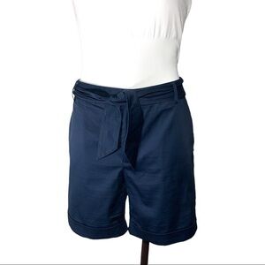 SCOTCH & soda mercerised costal chino shorts size 29 navy blue cuffed hem